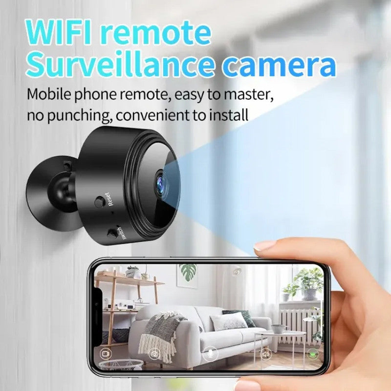 A9 Mini WiFi Wireless IP Security Camera – 1080p HD, Night Vision, Motion Alerts