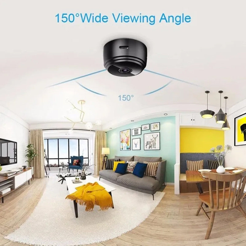 A9 Mini WiFi Wireless IP Security Camera – 1080p HD, Night Vision, Motion Alerts