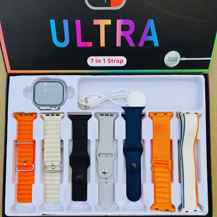 S10 Ultra 2 Smart Watch with 7 Straps – Infinite Display, Bluetooth Calling & Health Tracking