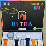 S10 Ultra 2 Smart Watch with 7 Straps – Infinite Display, Bluetooth Calling & Health Tracking